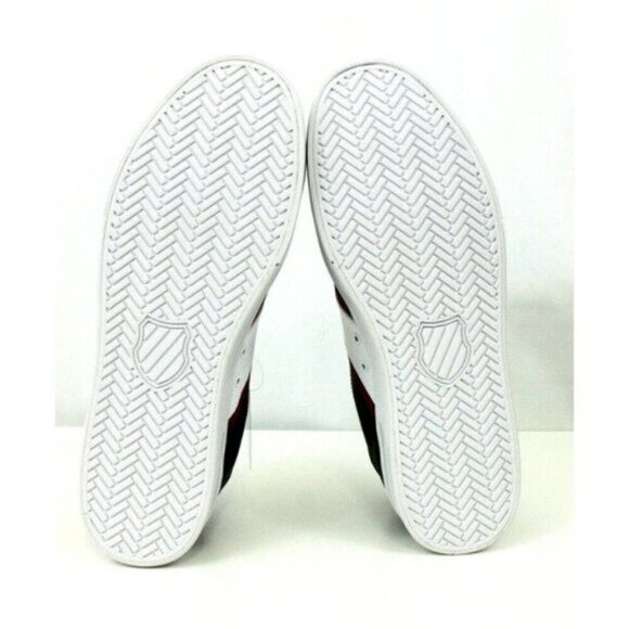 K Swiss Men Shoes Court Lite Ortholite Spellout  06147 036M Leather Black Sz 11 - Picture 5 of 15